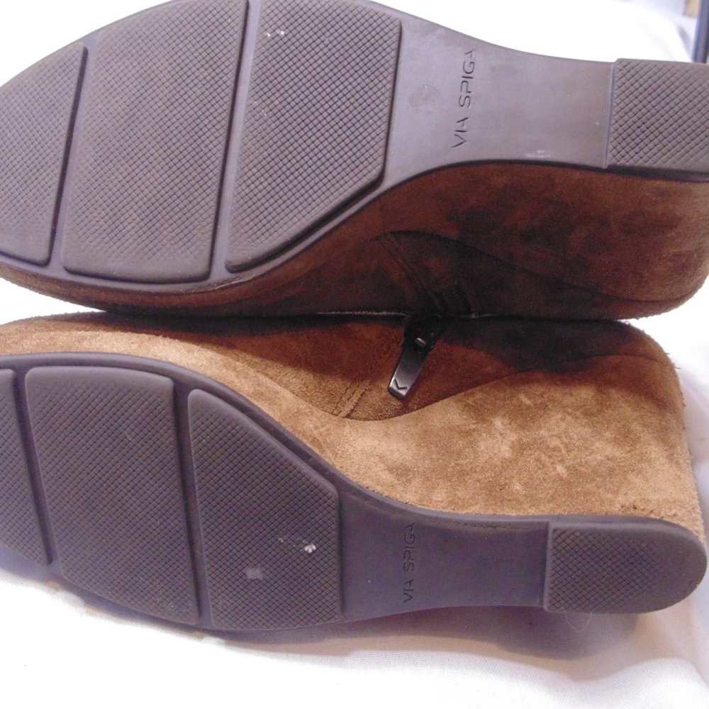 Via Spia Ankle boots Tan suede 9.5 - Picture 11 of 11